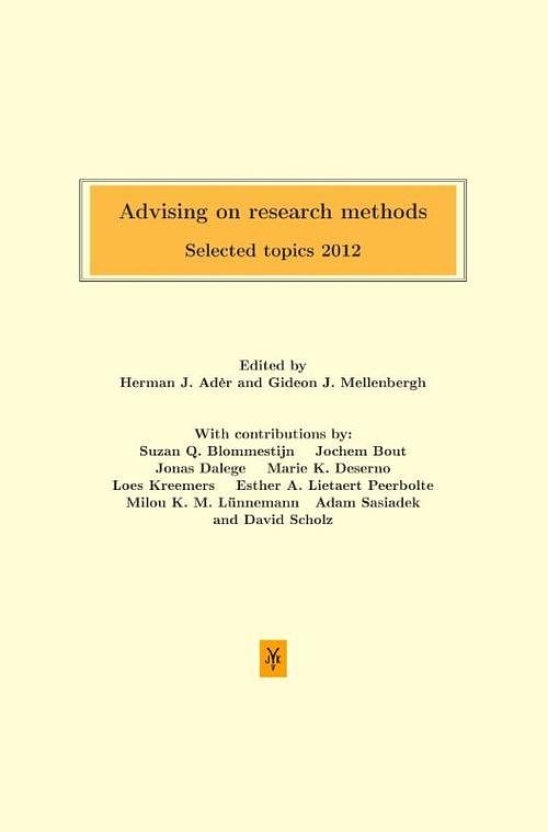 Foto van Advising on research methods - - ebook