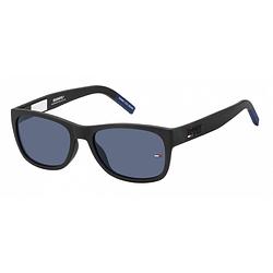 Foto van Tommy hilfiger zonnebril 0025/s unisex cat.3 nylon zwart/blauw