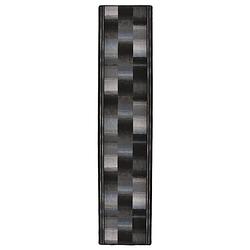 Foto van Vidaxl tapijtloper met gelbodem 67x400 cm zwart