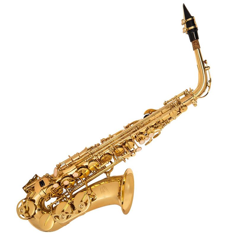 Foto van Odyssey wind instruments oas130 debut eb alto saxophone altsaxofoon met koffer