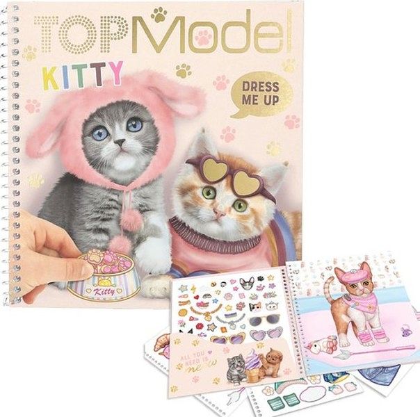 Foto van Topmodel dress me up stickerbook kitty