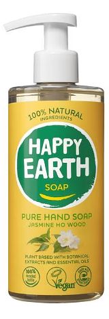 Foto van Happy earth pure handsoap jasmine ho wood