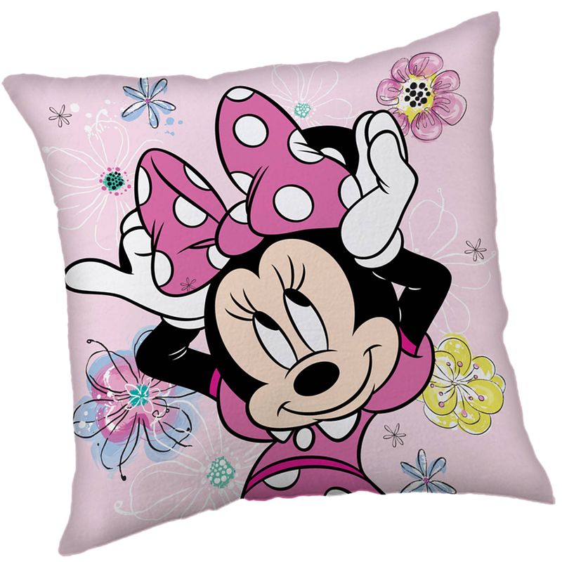 Foto van Disney minnie mouse sierkussen strik -35 x 35 cm - polyester