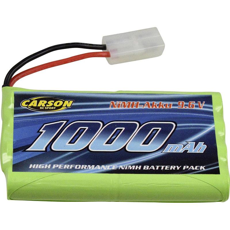 Foto van Carson modellsport nimh accupack 9.6 v 1000 mah tamiya-stekker