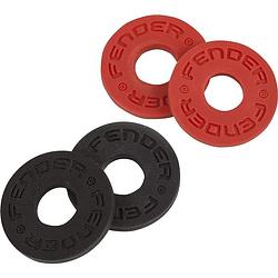 Foto van Fender strap blocks (2x black, 2x red)