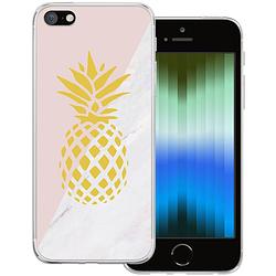 Foto van Basey apple iphone se (2022) hoesje siliconen hoes case cover apple iphone se (2022)-ananas