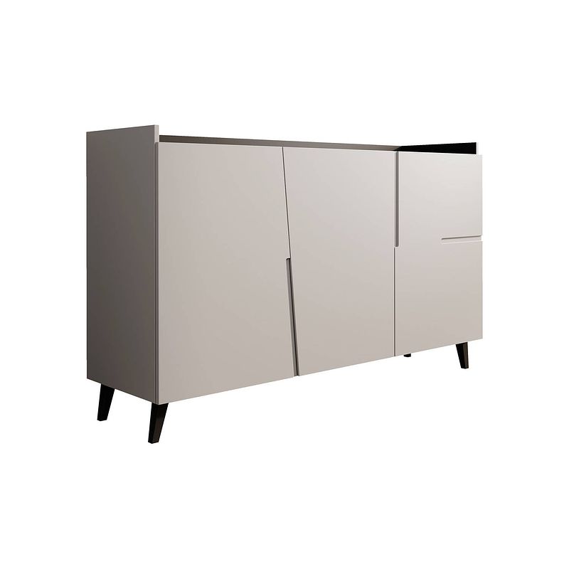 Foto van Meubella dressoir glory - mat grijs - 150 cm - actie