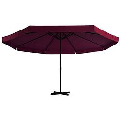 Foto van The living store parasol tuin - 500 x 385 cm - bordeauxrood