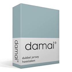 Foto van Damai dubbel jersey hoeslaken - 100% dubbel gebreide jersey katoen - 2-persoons (120/130x200/210/220 cm) - mineral