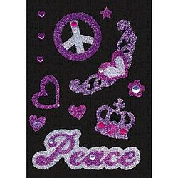 Foto van Stickers peace met strass steentjes - stickers