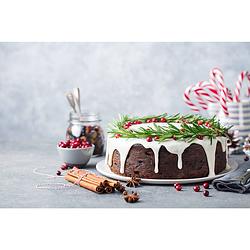 Foto van Inductiebeschermer - kerstcake - 56x38 cm