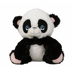 Foto van Panda beer knuffel van zachte pluche - speelgoed dieren - 21 cm - knuffeldier