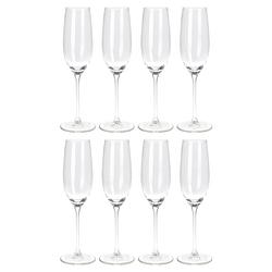 Foto van Champagneglazen - 16x - transparant - glas - 210 ml - proseccoglazen - champagneglazen