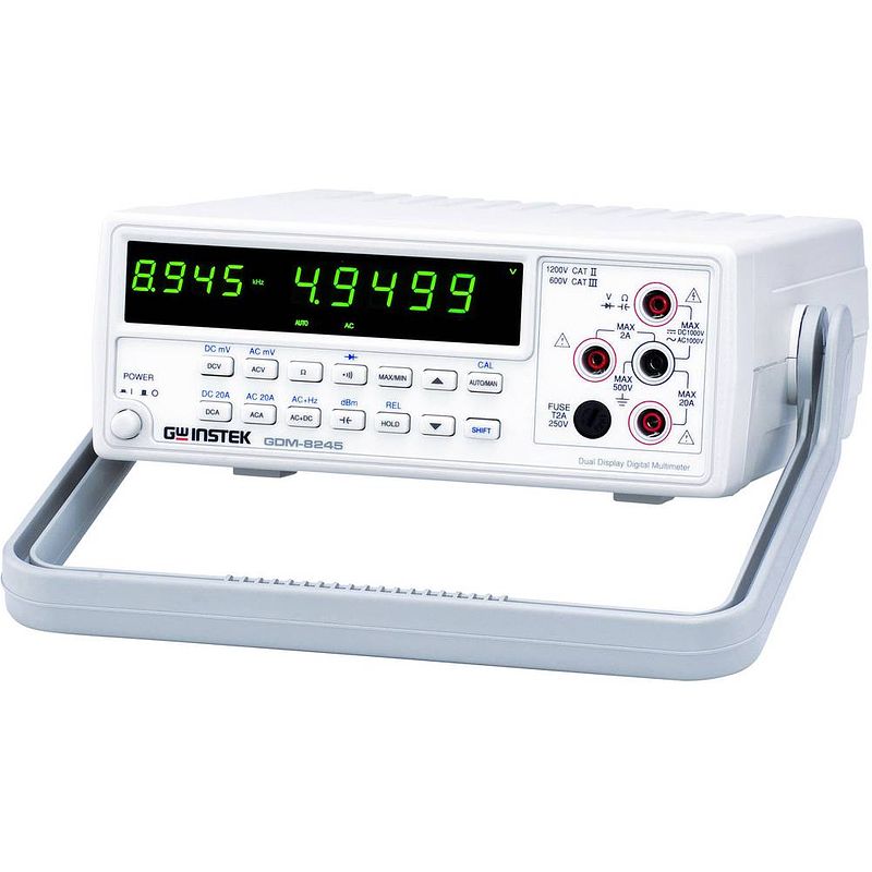 Foto van Gw instek 01dm824500gs bench multimeter digitaal weergave (counts): 50000