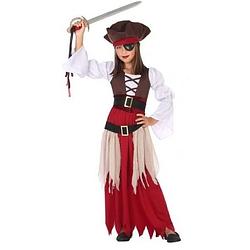 Foto van Piraten jurk/kostuum voor meisjes 128 (7-9 jaar) - carnavalsjurken