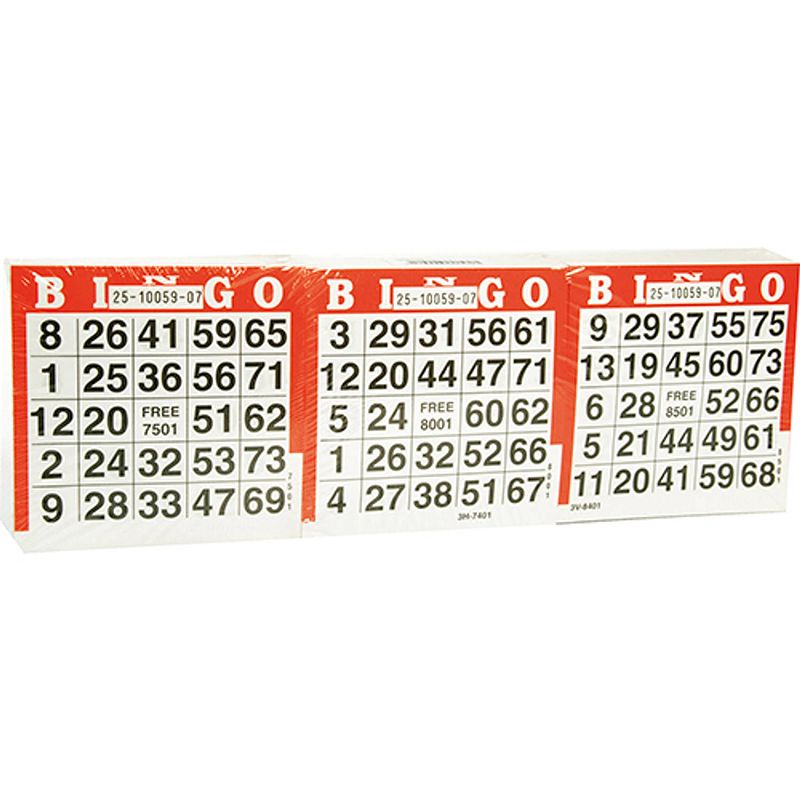 Foto van Bingo kaarten 1500 vel