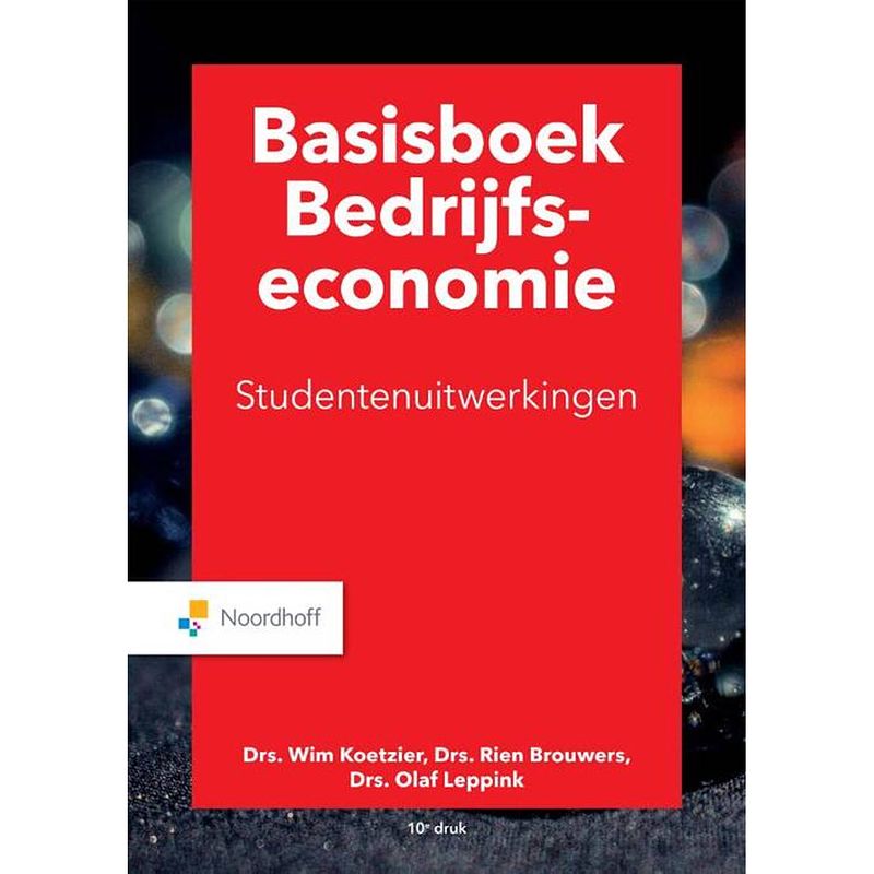 Foto van Basisboek bedrijfseconomie uitwerkingen