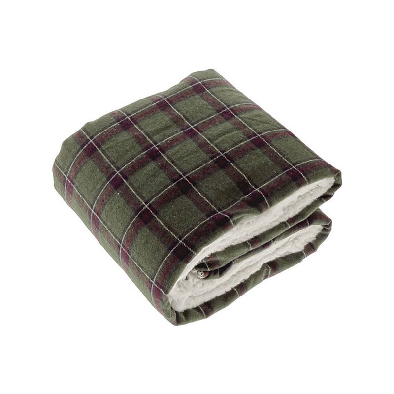 Foto van Unique living plaid bingley dessin 3 - donker groen