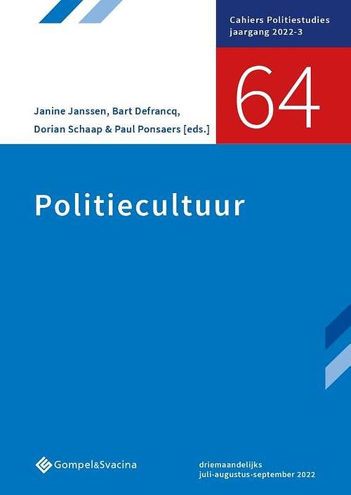 Foto van Politiecultuur - paperback (9789463713900)