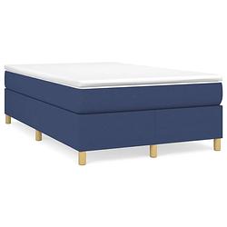 Foto van The living store boxspringframe - blauw - 203 x 120 x 35 cm - ademend en duurzaam