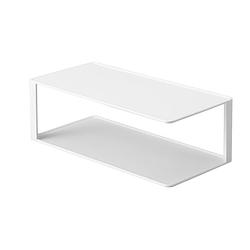 Foto van Yamazaki rectangular dish rack - tower - white