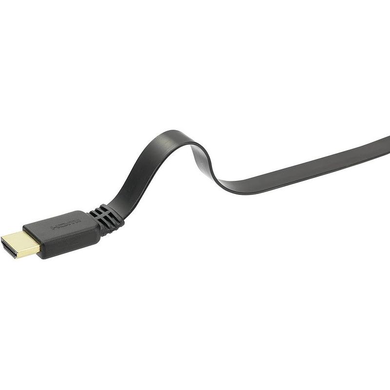 Foto van Speaka professional hdmi aansluitkabel hdmi-a stekker, hdmi-a stekker 2.00 m zwart sp-9075620 audio return channel (arc), vergulde steekcontacten,