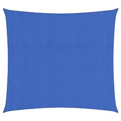 Foto van Vidaxl zonnezeil 160 g/m² 2x2 m hdpe blauw