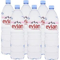 Foto van Evian natuurlijk mineraalwater 6 x 1,5l bij jumbo