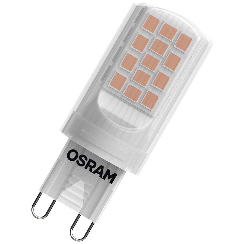 Foto van Osram 4058075757981 led-lamp energielabel f (a - g) g9 speciale vorm 4.2 w = 37 w warmwit (ø x h) 19 mm x 19 mm 1 stuk(s)