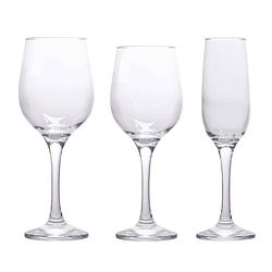 Foto van Alpina glasservies - 12 stuks - rode wijn/ witte wijn/ champagne - glazenset