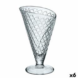 Foto van Glas voor ijs en milkshakes bormioli rocco glas (210 ml) (6 stuks)