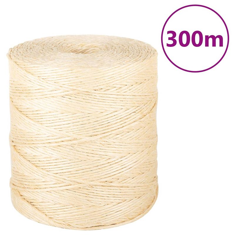 Foto van Vidaxl touw 2 mm 300 m 100% sisal