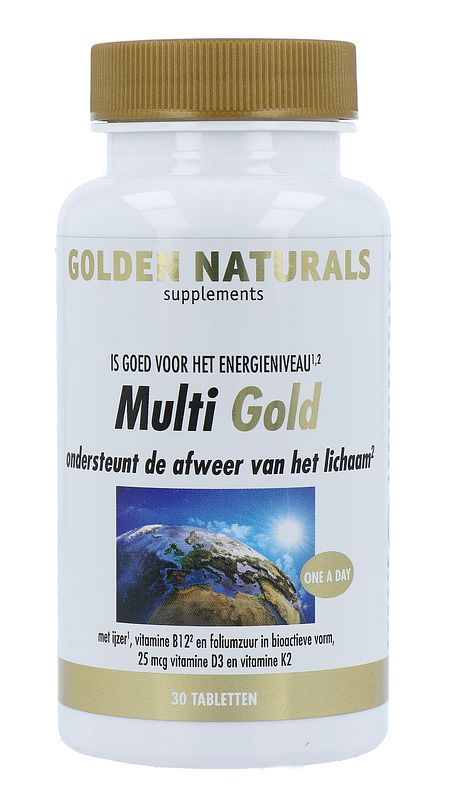 Foto van Golden naturals multi strong gold tabletten