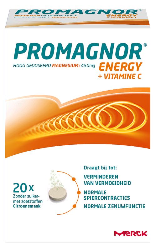 Foto van Promagnor energy + vitamine c bruistabletten