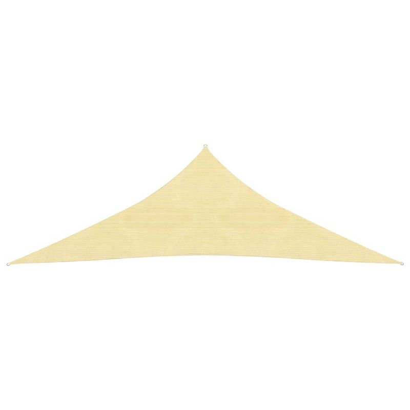 Foto van The living store schaduwdoek hdpe - 3x3x4.2m - beige - 90% uv-bescherming