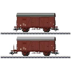 Foto van Märklin 46067 h0 2-delige set overdekte goederenwagons kassel van de nsb