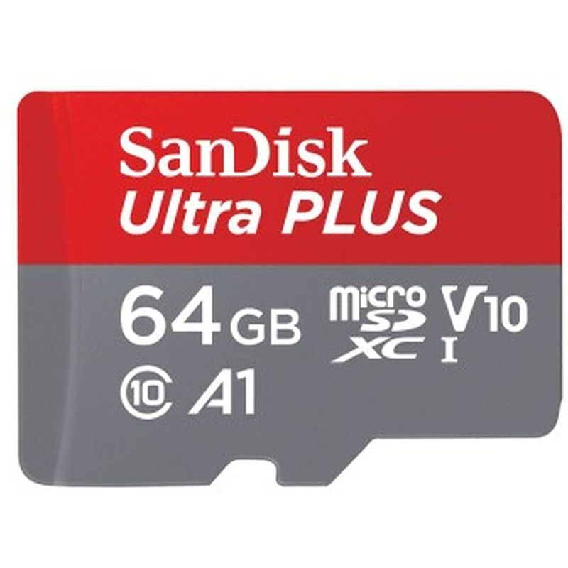 Foto van Sandisk microsdxc elite ultra 64gb 100mb/s + rescue pro (2y) micro sd-kaart