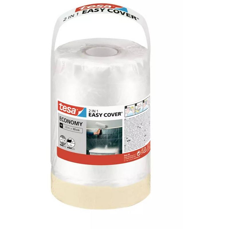 Foto van Tesa easy cover economy 58883-00000-02 afdekfolie (l x b) 33 m x 550 mm 1 set(s)