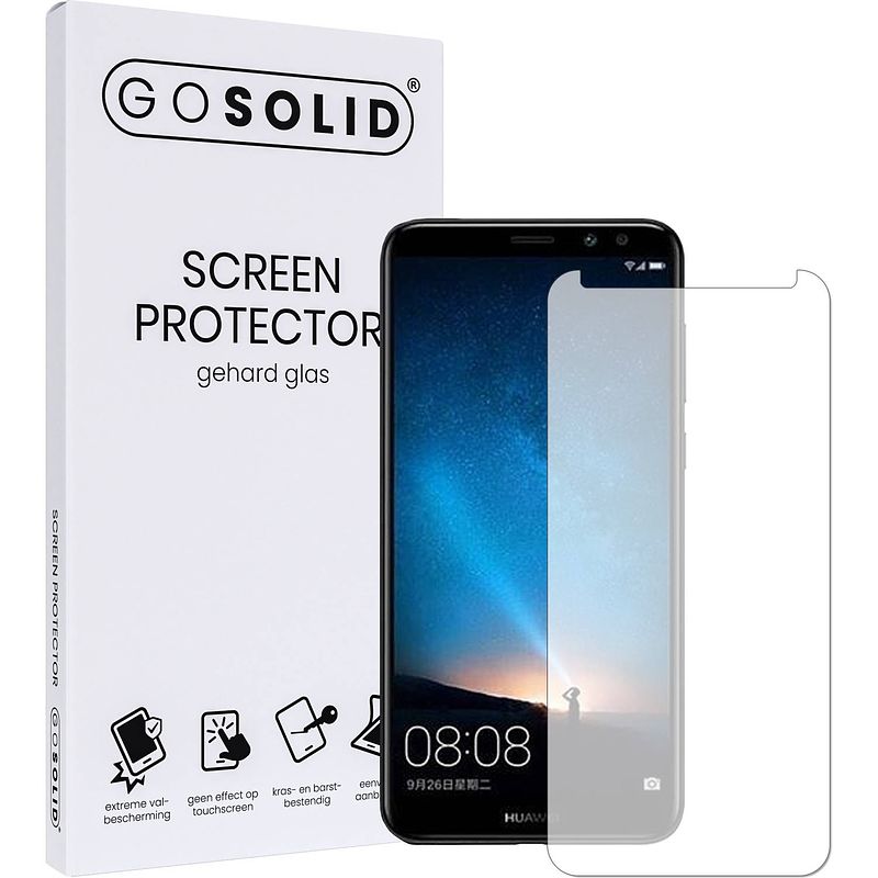 Foto van Go solid! huawei mate 10 pro screenprotector gehard glas