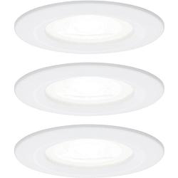 Foto van Paulmann 92984 paulmann led-inbouwlamp set van 3 stuks led gu10 19.8 w wit (mat)