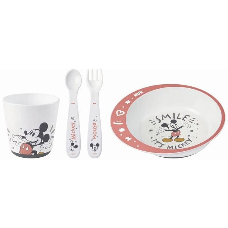 Foto van Nuk mickey microwavable serviesset - bord + bestek + tumbler