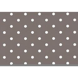 Foto van Wicotex plakfolie-plakplastic dots taupe 45cm x 15mtr. rol