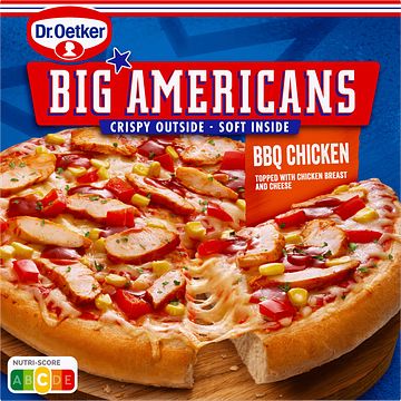 Foto van Dr. oetker big americans pizza bbq chicken 460g bij jumbo