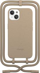 Foto van Change case apple iphone 14 back cover met koord bruin