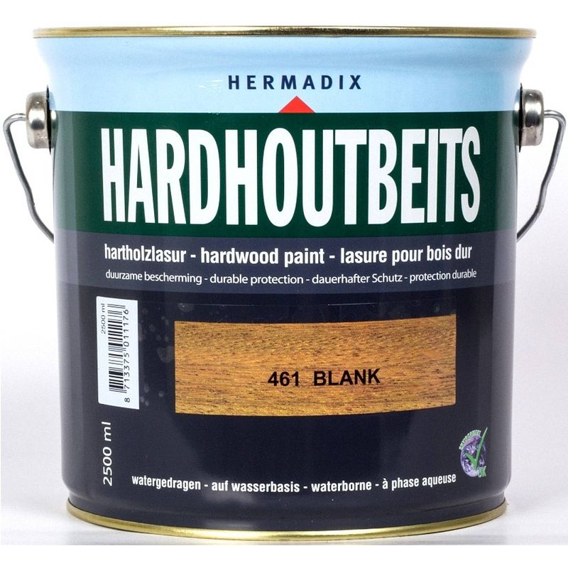 Foto van Hermadix - hardhoutbeits 461 blank 2500 ml