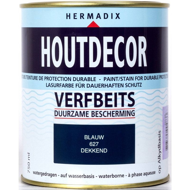 Foto van Hermadix - houtdecor 627 blauw 750 ml