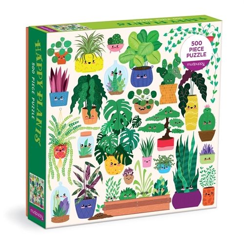 Foto van Happy plants 500 piece family puzzle - puzzel;puzzel (9780735376762)