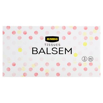 Foto van Jumbo tissues balsem 3 laags 80 stuks