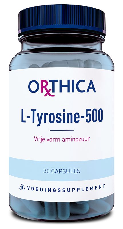 Foto van Orthica l-tyrosine-500 capsules