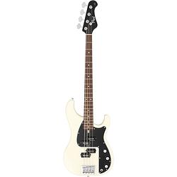 Foto van Fgn guitars j-standard mighty power elektrische basgitaar, vintage white met softcase